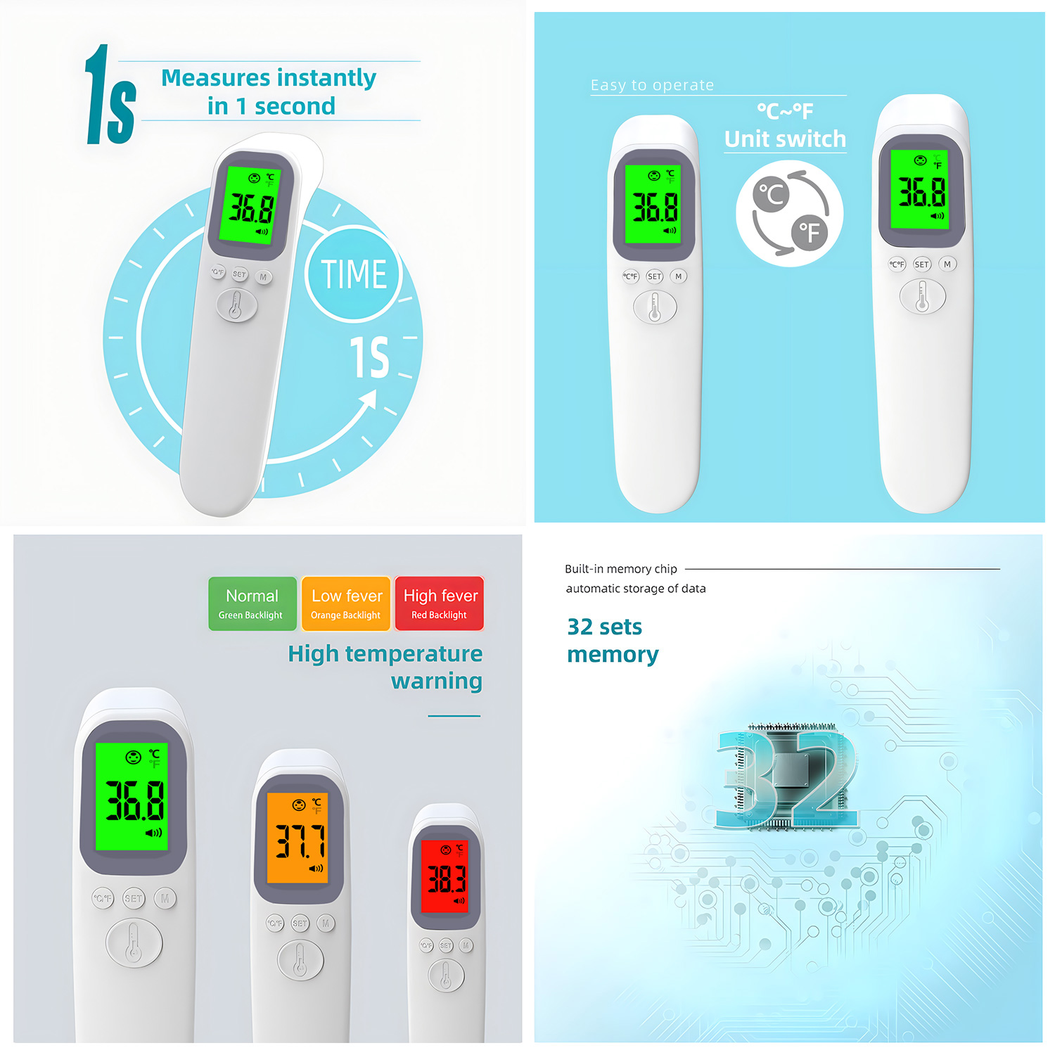 Digital Infrared Fever Thermom - đánh giá và giá Pulse Oximeter