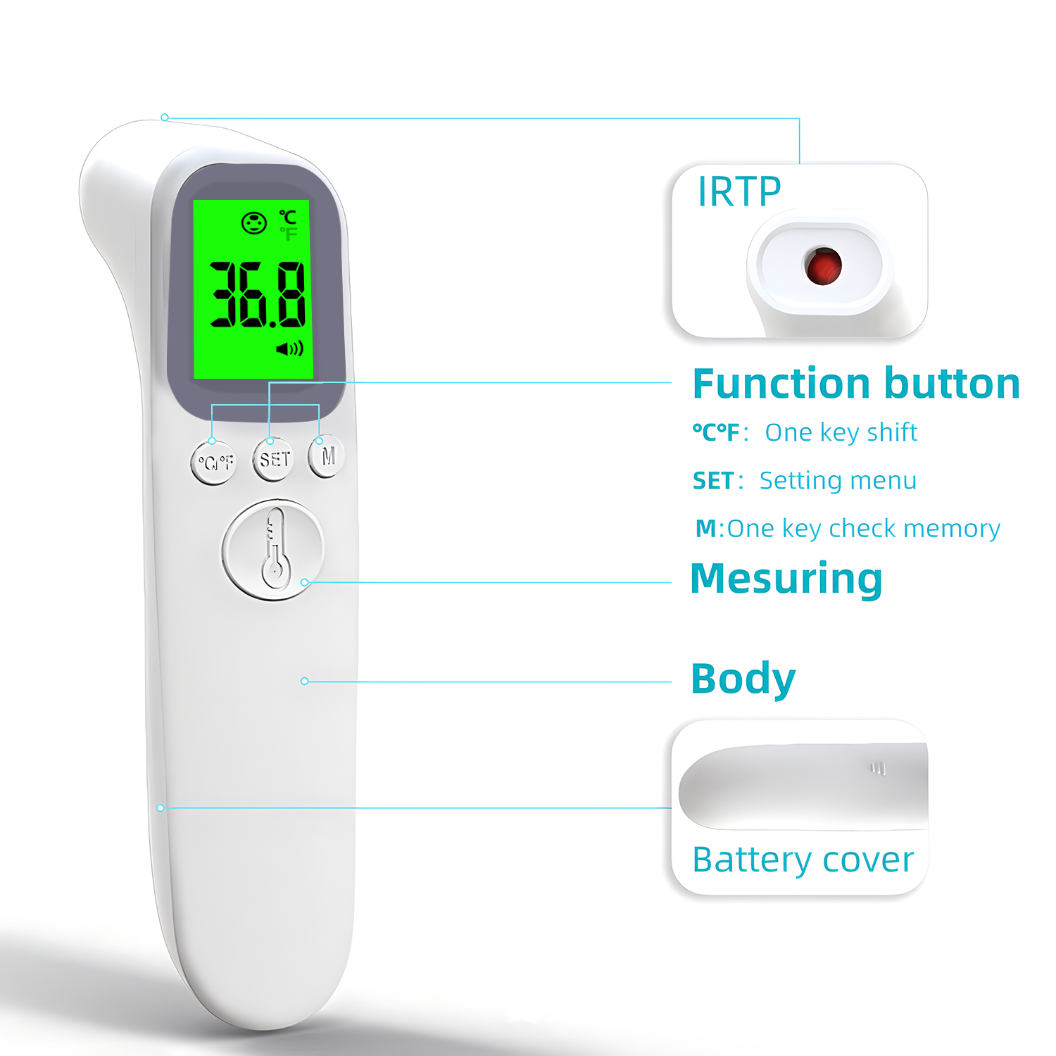 Digital Infrared Fever Thermom - đánh giá và giá Pulse Oximeter